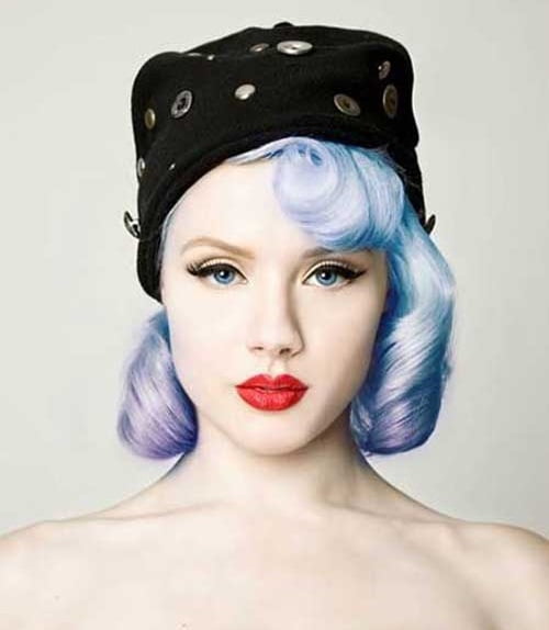 Electric Blue Hair Colors for Short Hair-16