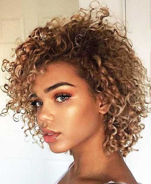 New Short Natural Curly Hairstyles-7