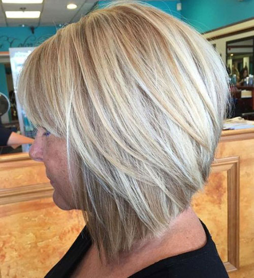 Blonde Straight Inverted Bob Haircuts-9