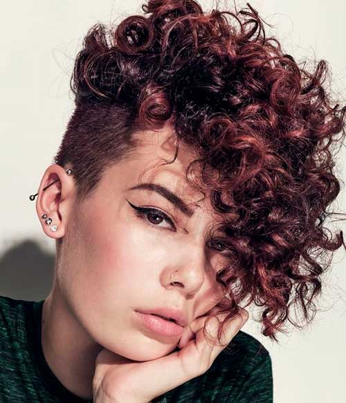 Pixie Hairstyles for Curly Hair