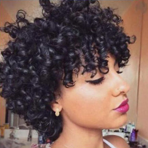 Natural Short Hairstyles for Black Females-14